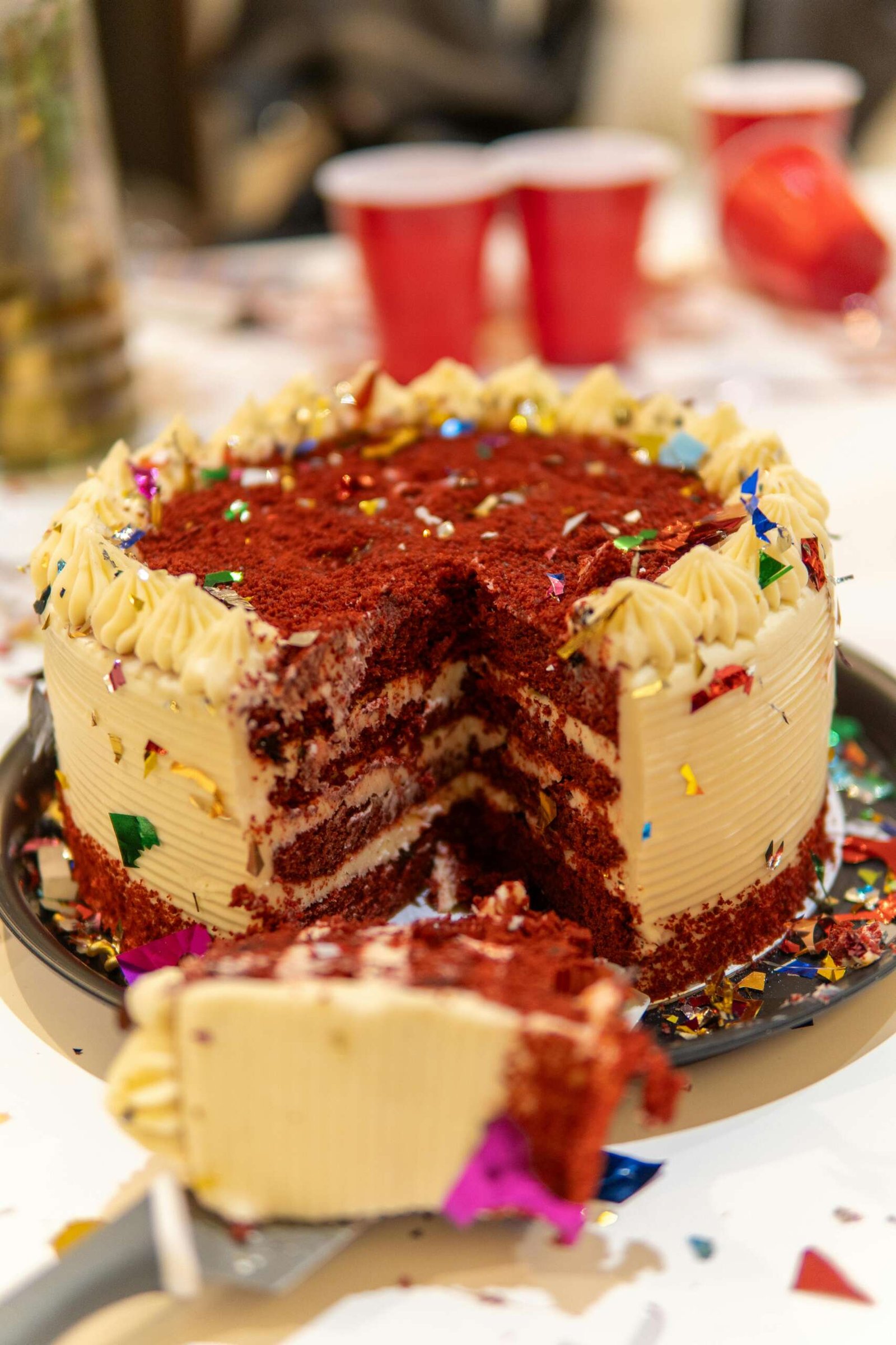 Premium Red Velvet Celebration Cake with Cream Cheese