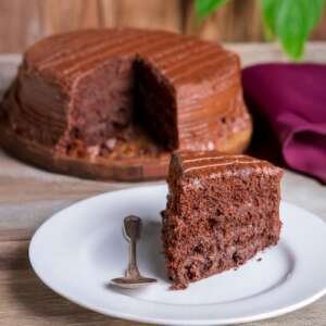 Dark Chocolate Silk Spiral Cake