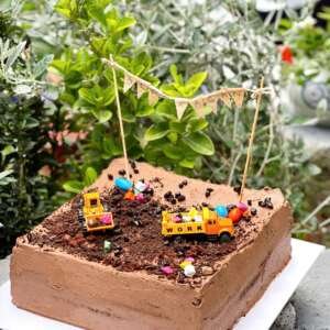 Kids Construction Zone Birthday Cake