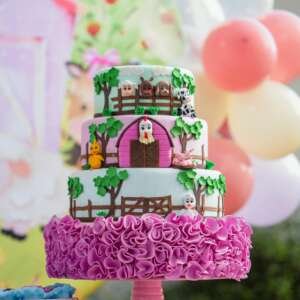 Premium Farm Animal Theme Birthday Cake